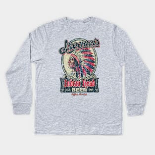 Iroquois Indian Head Beer 1842 Kids Long Sleeve T-Shirt